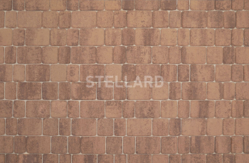 Тротуарная плитка Stellard Старый город Color mix Мокко 40