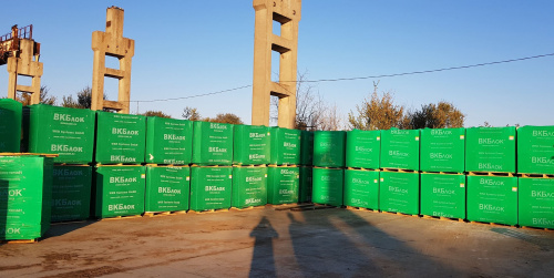 Газобетонные блоки ВКБлок D500 625х100х250 перегородочные